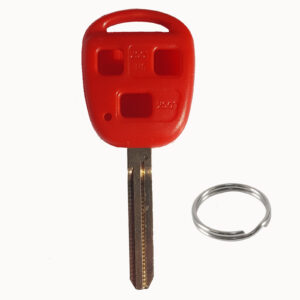 Remote key SHELL / CASE for Toyota Vehicles 3 Buttons - RED