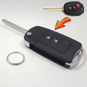 Flip Key Modified Case Shell For Toyota 3 Buttons Remote Key 51F