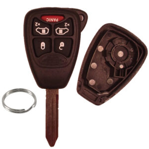 Chrysler Dodge Jeep Remote Key CASE / SHELL - 5 Buttons 2D