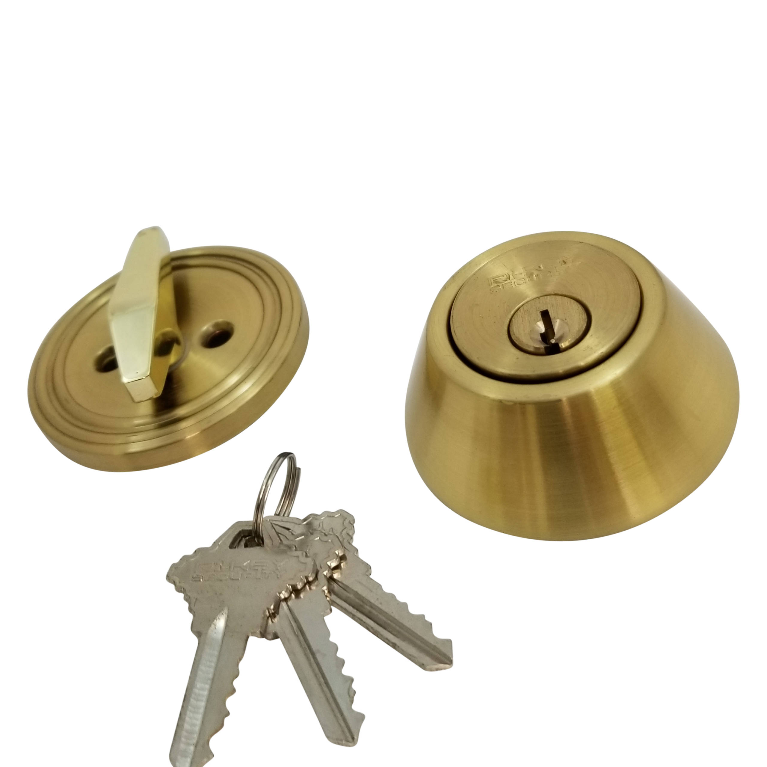 DeadBolt Lock Sc1 Satin Brass