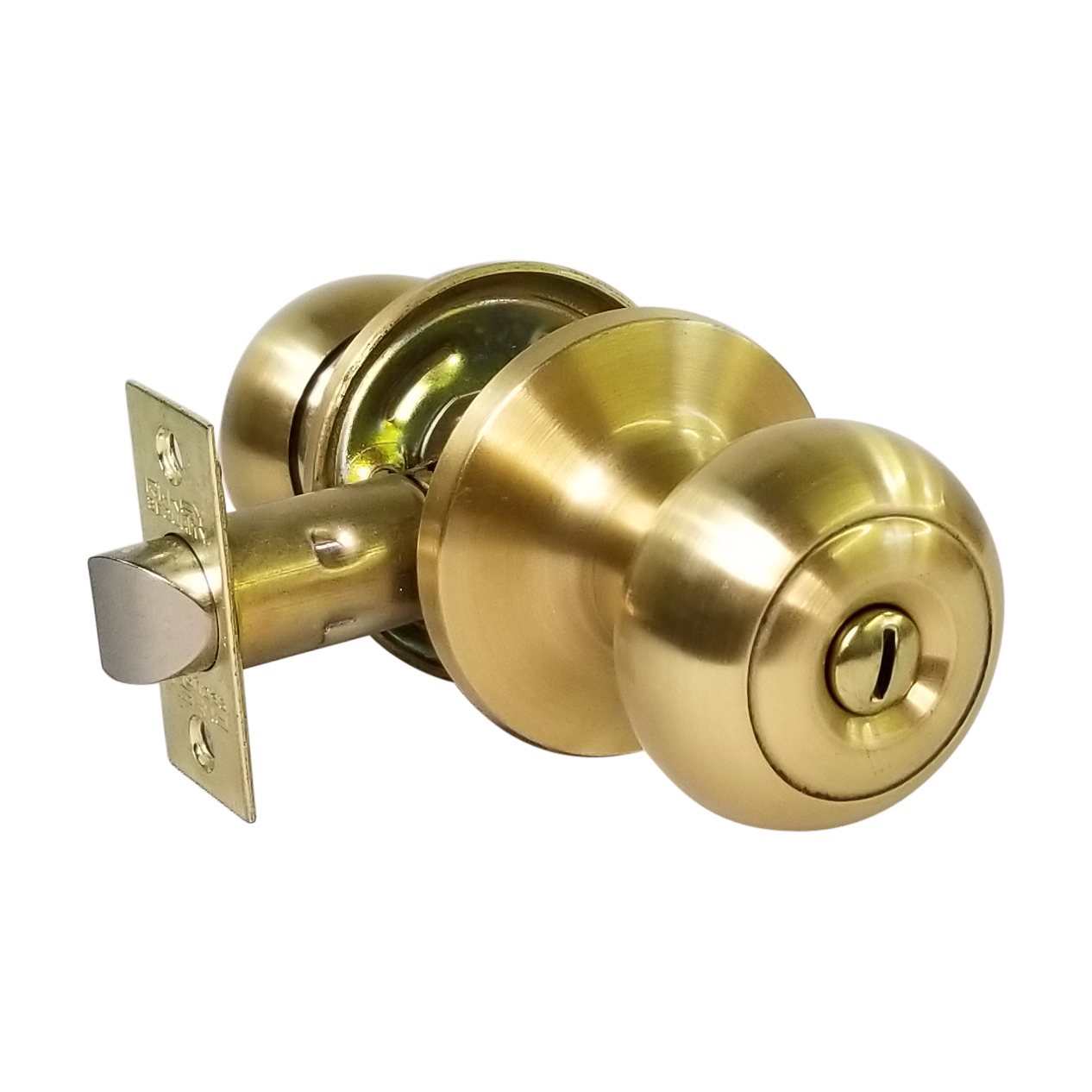Privacy Doorknob Lock SB Satin Brass