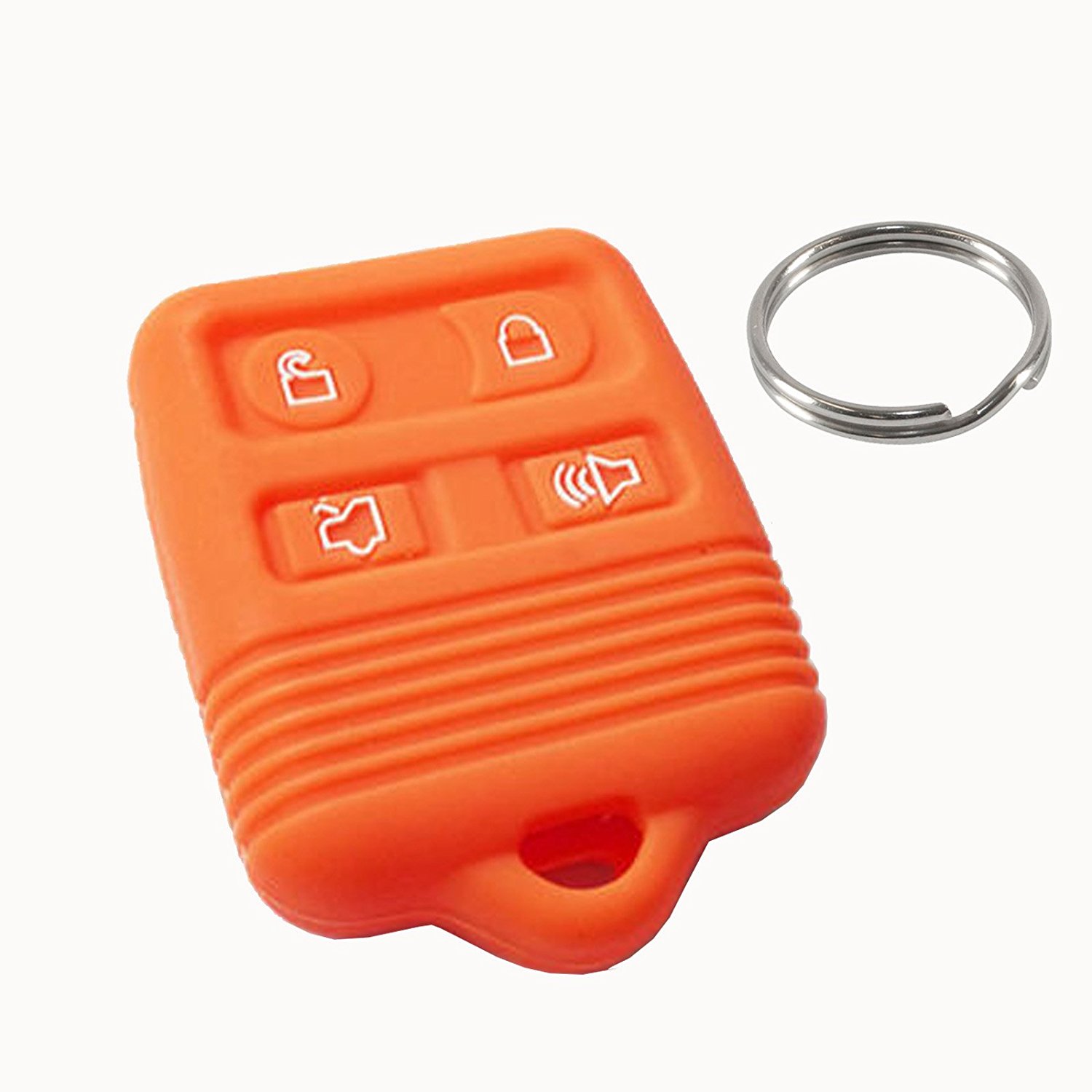 Ford Remote Silicone Cover 4 Buttons Orange