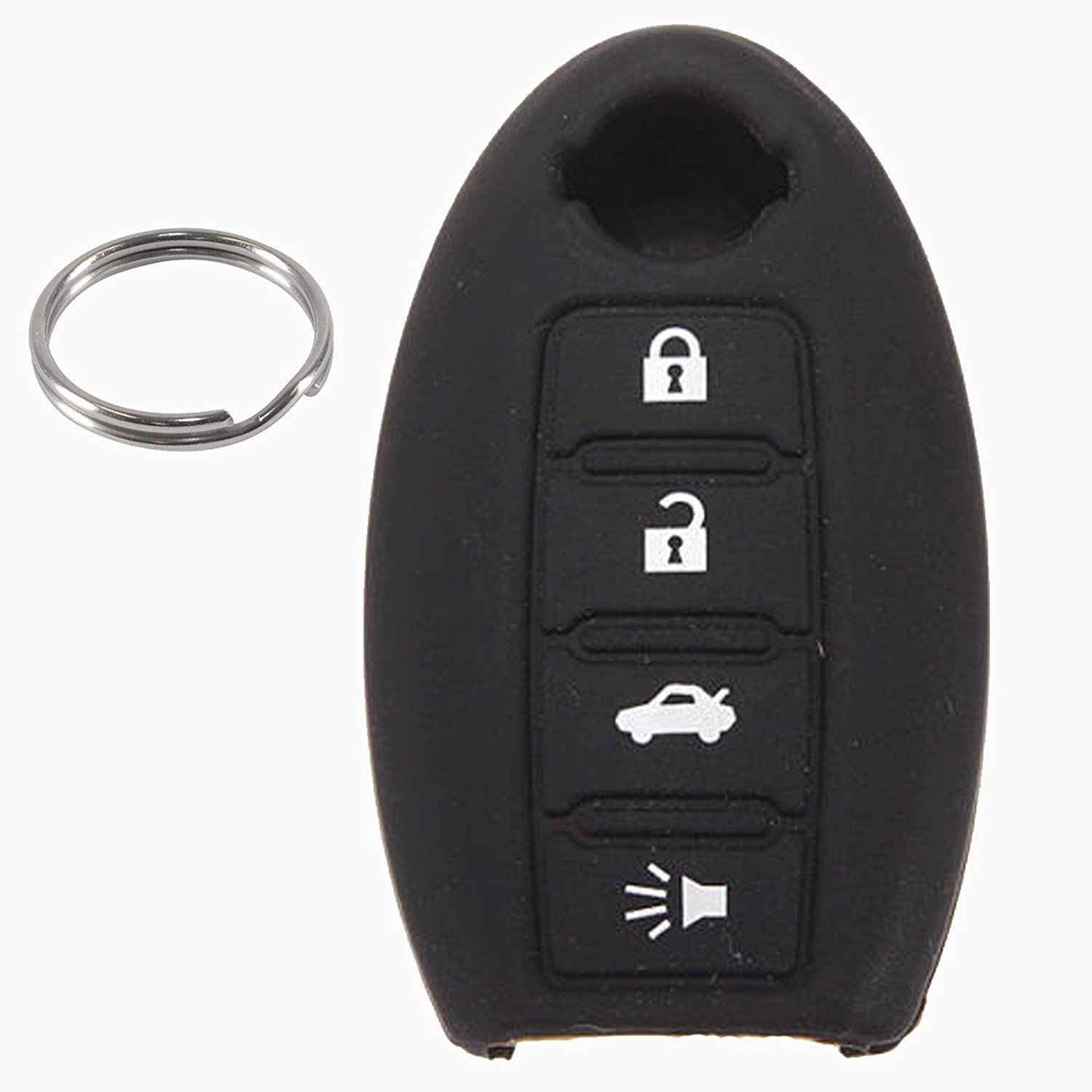 Nissan Remote Silicone Cover 4 Buttons - Black