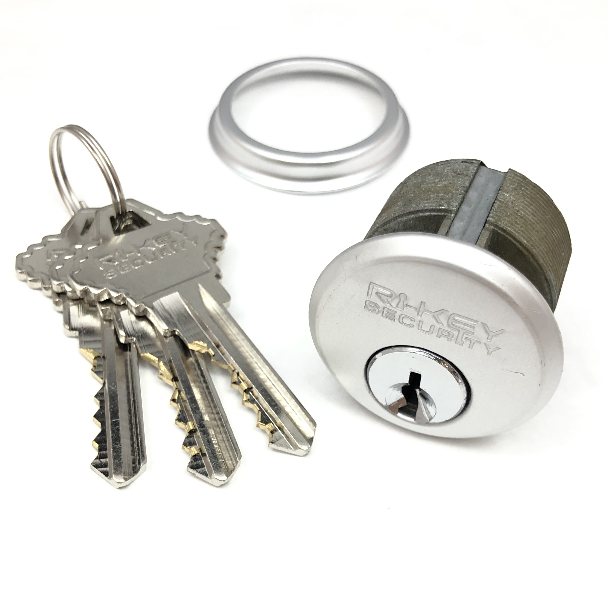 1" Mortise Lock Cylinder SC1 Stainless Steel Finish