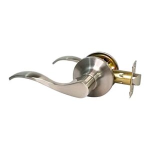 Passage Lever Handle Wave Style Satin Stainless Steel