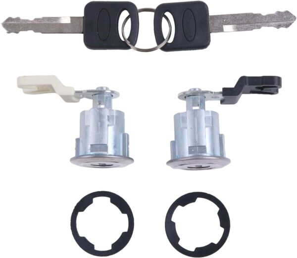 DL74540 Pair of Door Lock Cylinders For Ford Mazda Mercury Vehicles Coded with 2 Matching Keys By K3Y